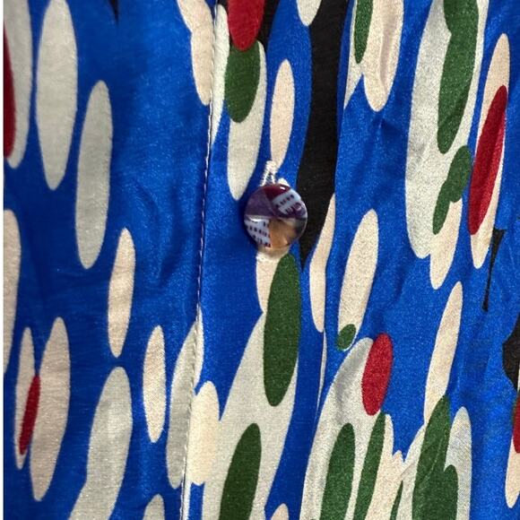 Talbot Runhof Long Sleeve Silk Maxi Shirt Dress Sz. 12 - Picture 4 of 9